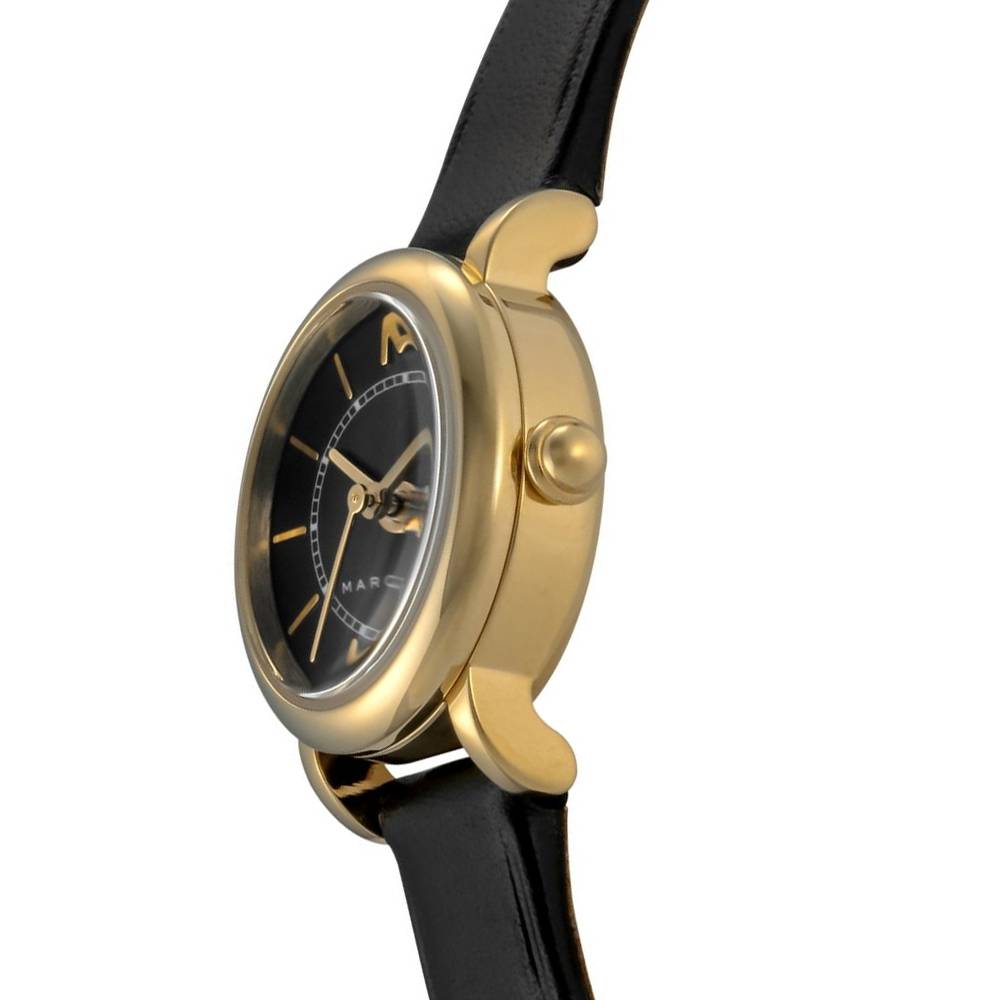 Marc By Marc Jacobs Classic Black Dial Black Leather Gold Tone Watch MJ1585 Secondary image