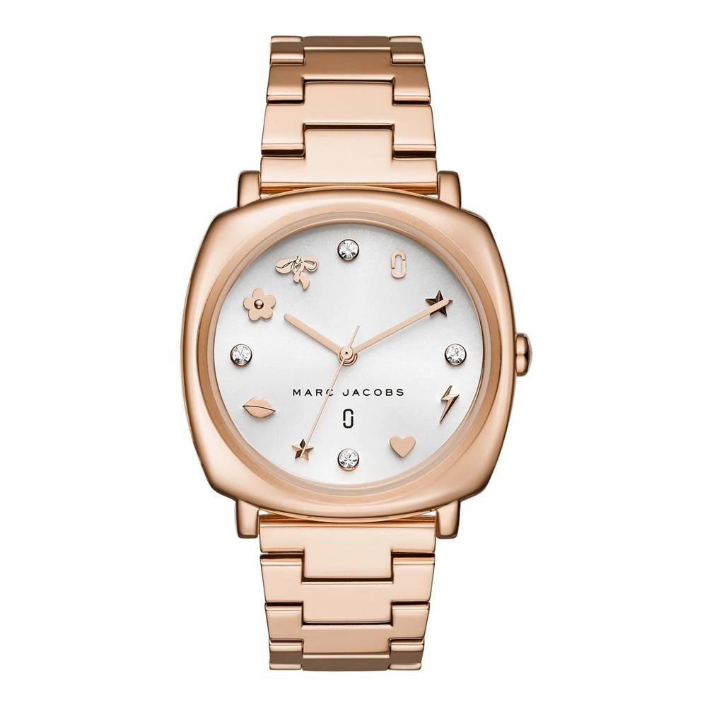 Marc Jacobs Mandy White Dial Rose Gold Watch MJ3574