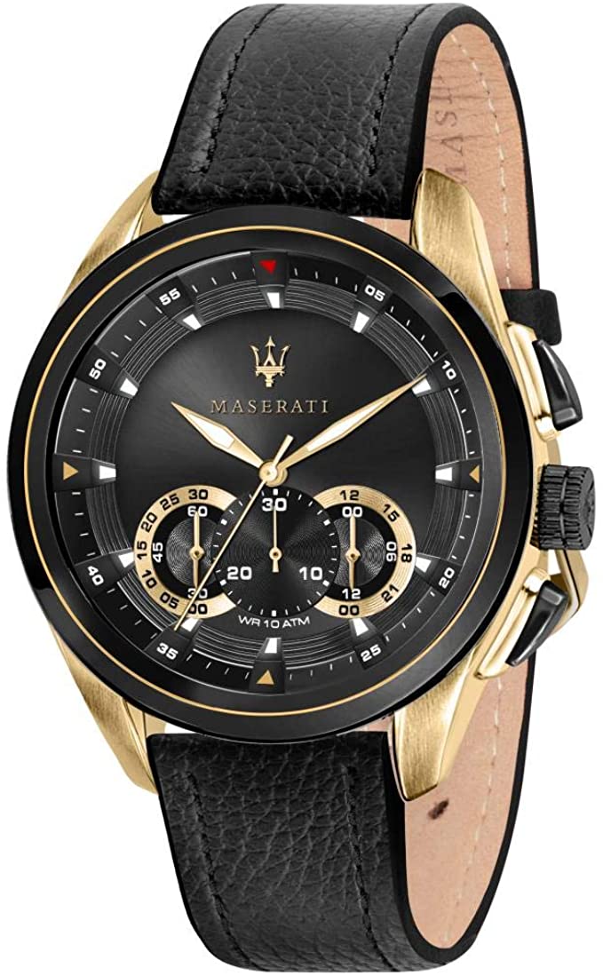 Maserati Black Leather Men's Watch R8871612033 Main image