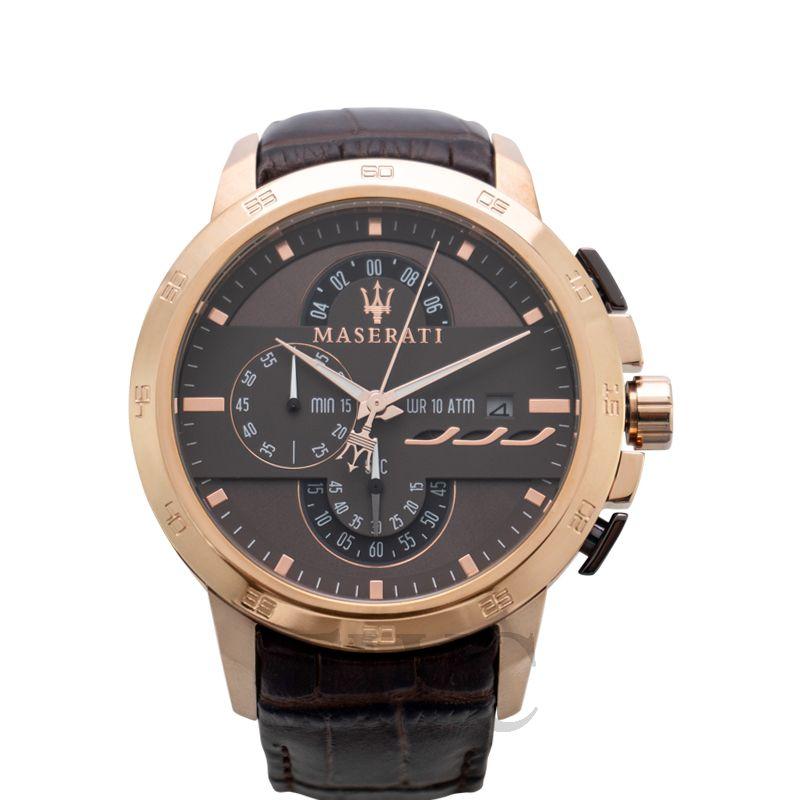 Maserati Chronograph Brown Dial Leather Men's Watch R8871619001 Secondary image