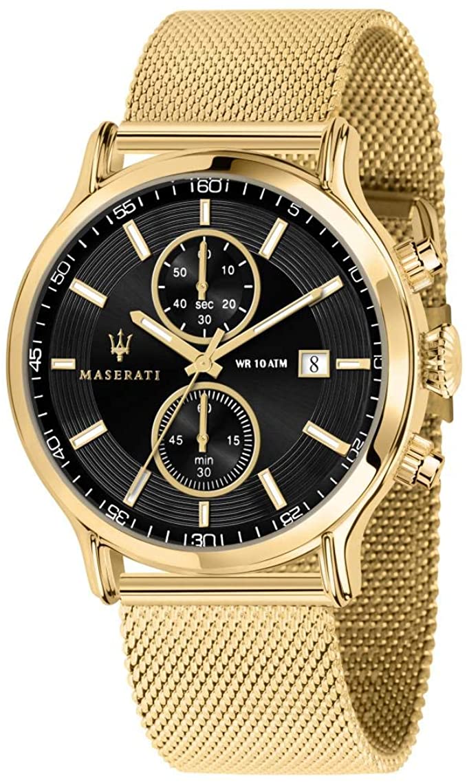 Maserati Epoca 42mm Gold Mesh Men's Watch R8873618007 Main image