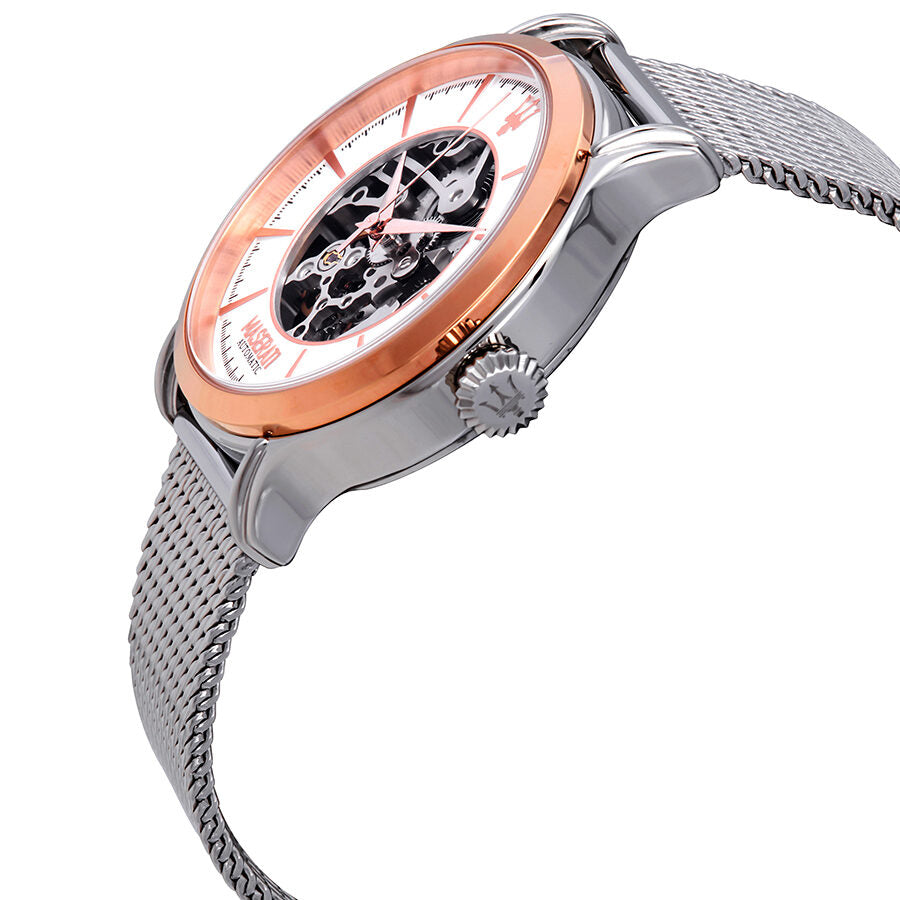 Maserati Epoca Automatic White Open Heart Dial Men's Watch R8823118001 Secondary image