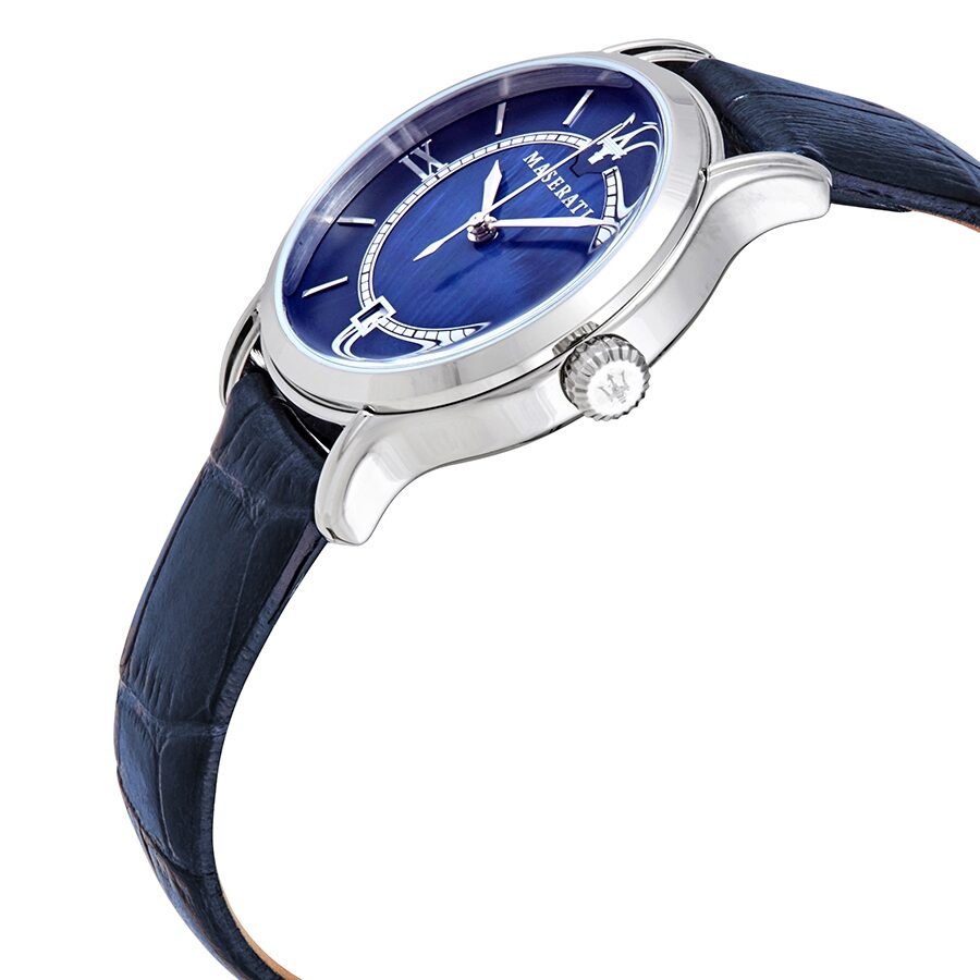 Maserati Epoca Blue Dial Blue Leather Ladies Watch R8851118502 Secondary image