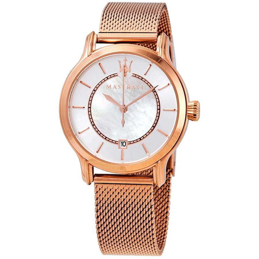 Maserati Epoca Quartz Silver Mother of Pearl Ladies Watch R8853118506 Main image