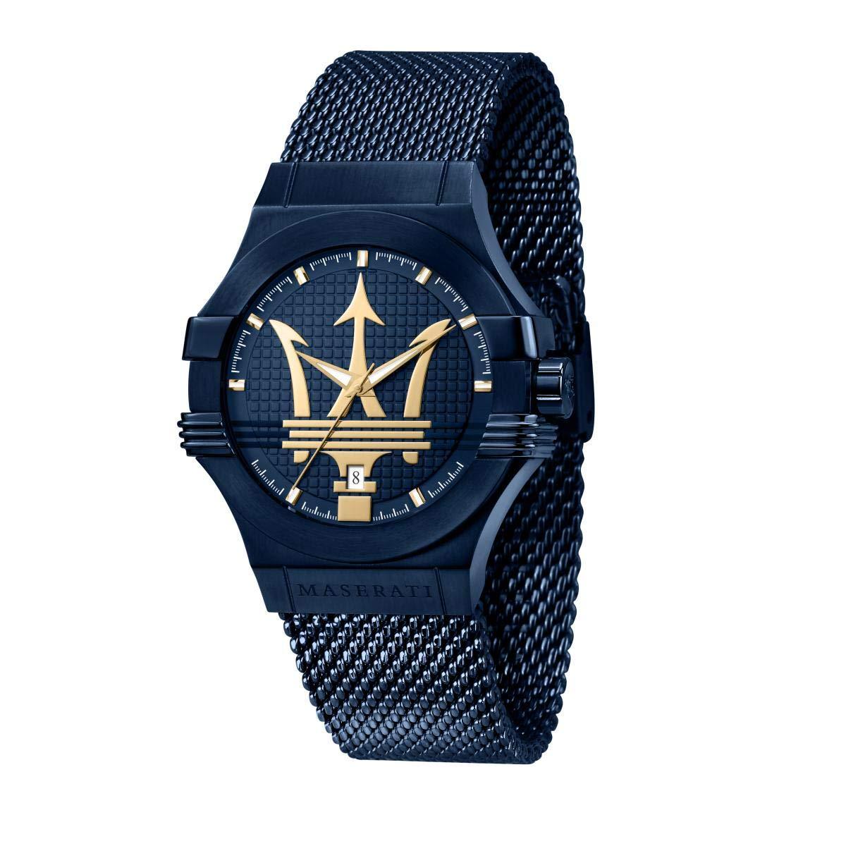 Maserati Potenza Analog Blue Dial Men's Watch R8853108008 Hoofdafbeelding