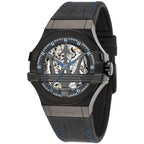 Maserati Potenza Black Dial Black Leather Men's Watch R8821108009