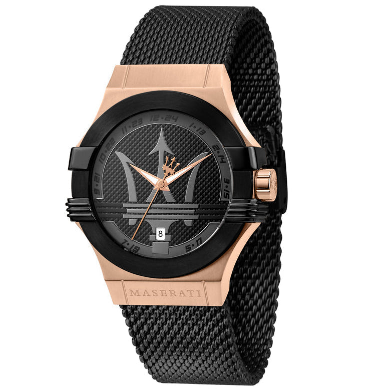 Maserati Potenza Black Mesh Bracelet Men's Watch R8853108010 Main image