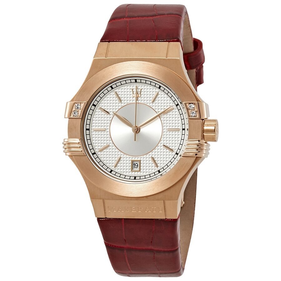Maserati Potenza Chronograph Silver Dial Ladies Watch R8851108501 Hoofdafbeelding