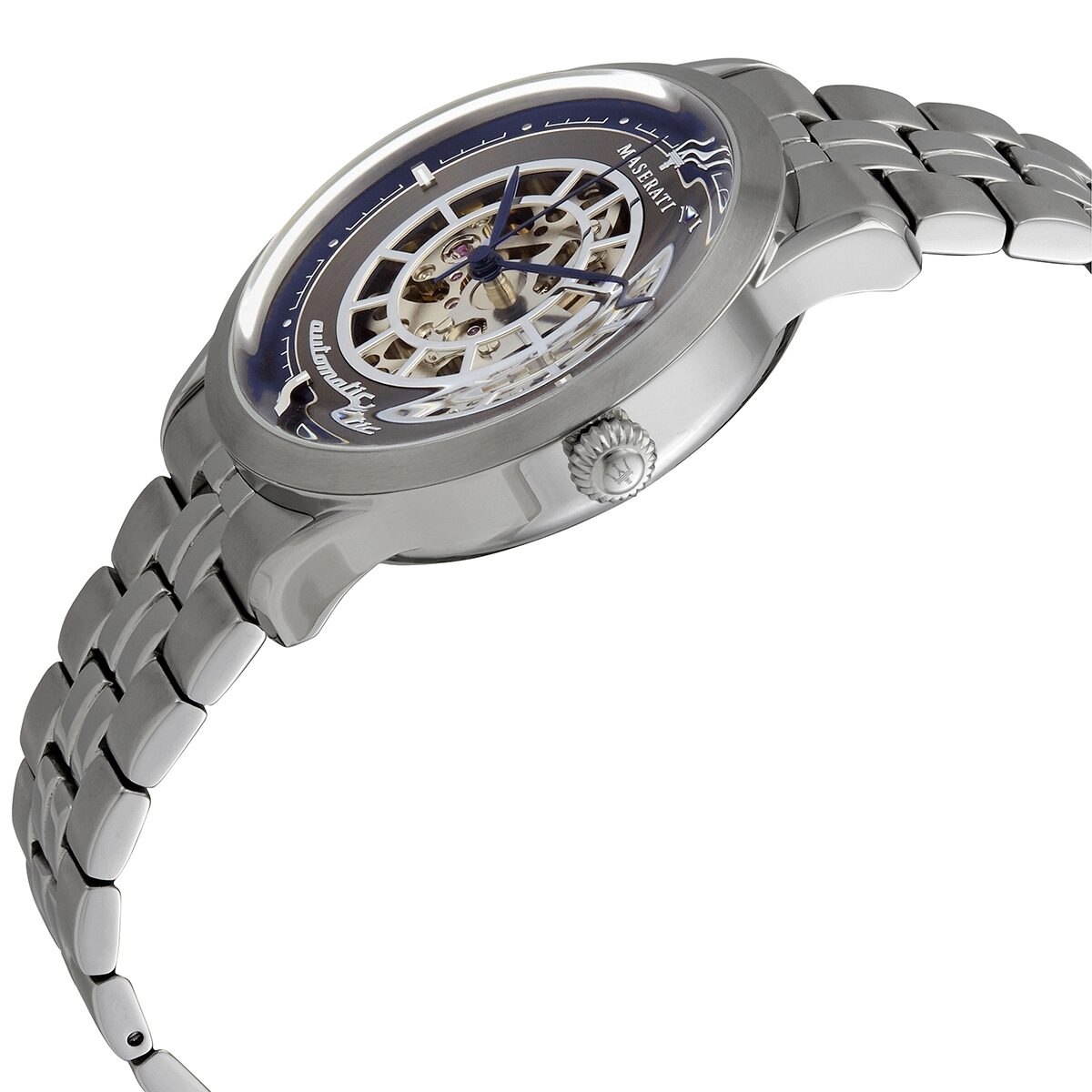 Maserati Ricordo Automatic Grey Skeleton Dial Men's Watch R8823133005 Secundaire afbeelding