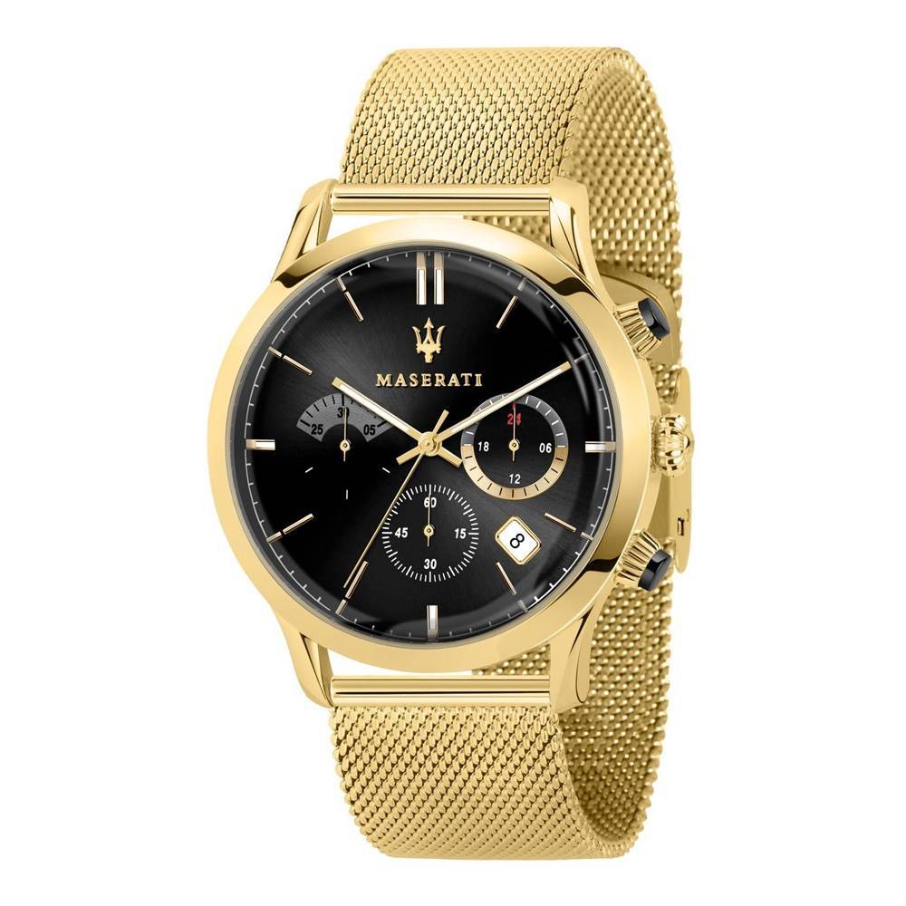 Maserati Ricordo Chronograph Black Dial Men's Watch R8873633003 Hoofdafbeelding