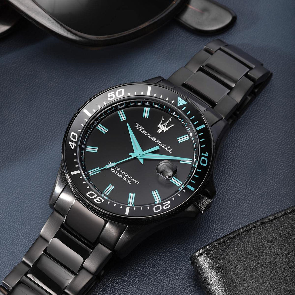 Maserati Sfida Analog Black Dial Men's Watch R8853144001