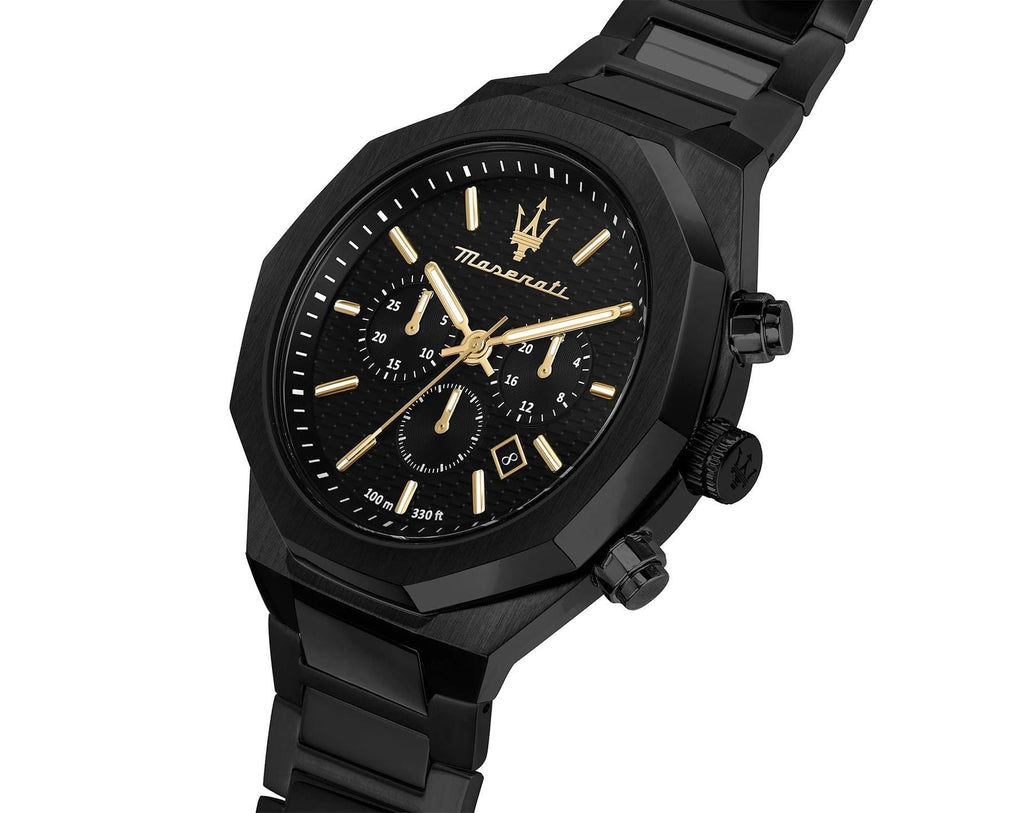 Maserati Stile Black Chronograph Men's Watch R8873642005
