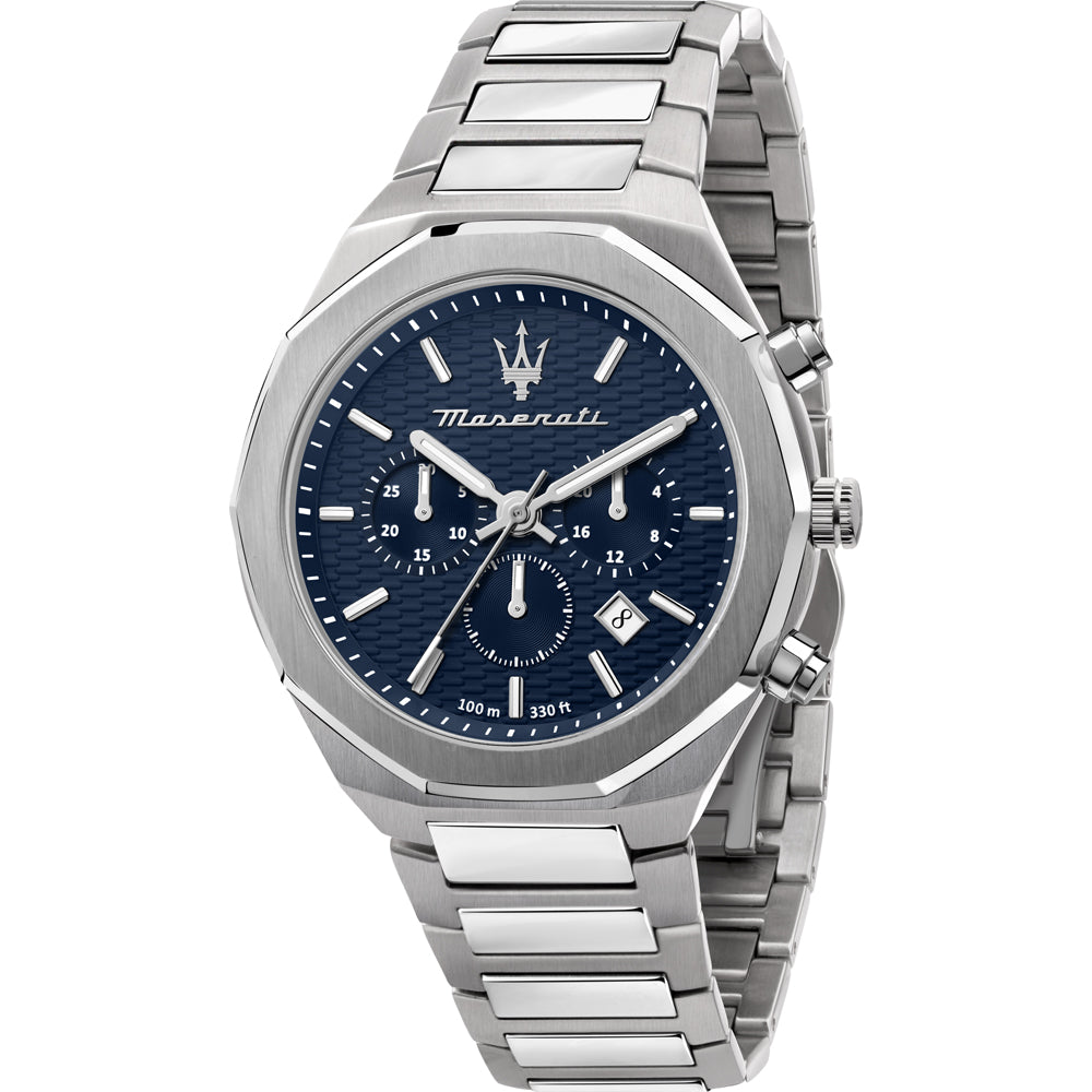 Maserati Stile Chronograaf Herenhorloge Zilver R8873642006 Hoofdafbeelding