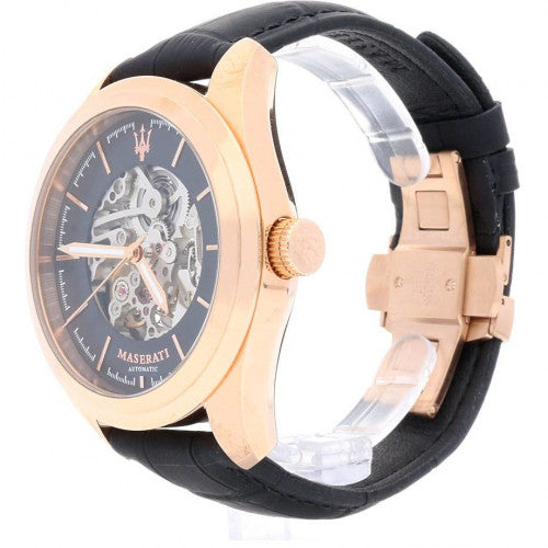 Maserati Traguardo Automatic Black/Skeleton Dial Men's Watch R8821112001