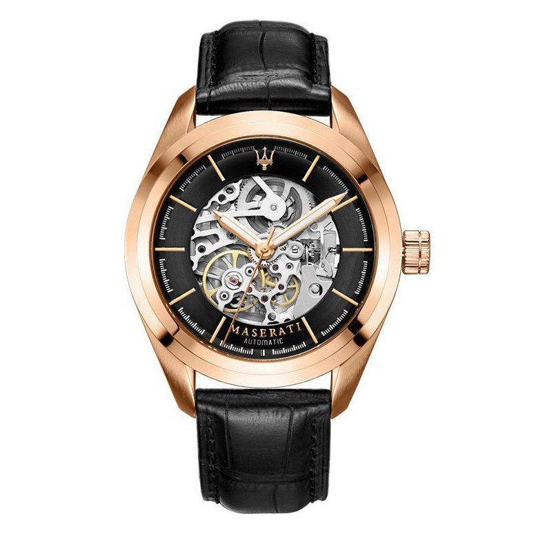 Maserati Traguardo Automatic Black/Skeleton Dial Men's Watch R8821112001 Secondary image