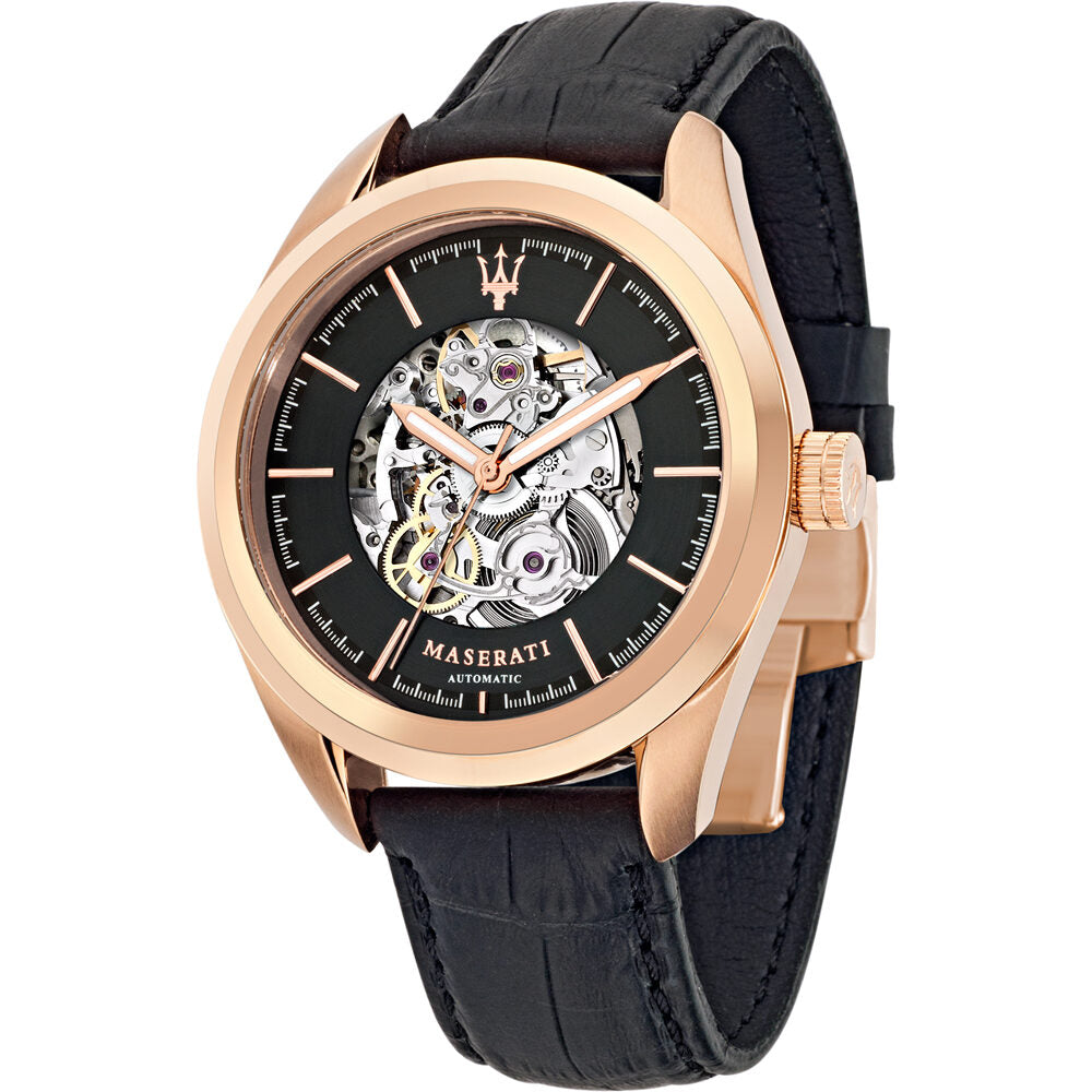 Maserati Traguardo Automatic Black/Skeleton Dial Men's Watch R8821112001 Main image