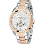 Maserati Traguardo Automatic Silver Open Heart Dial Men's Watch R8823112001