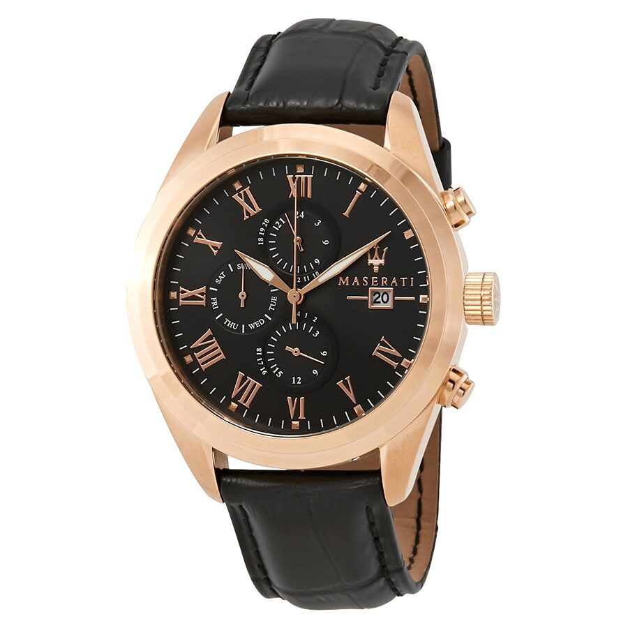 Maserati Traguardo Black Dial Men's Watch R8871612002 Hoofdafbeelding