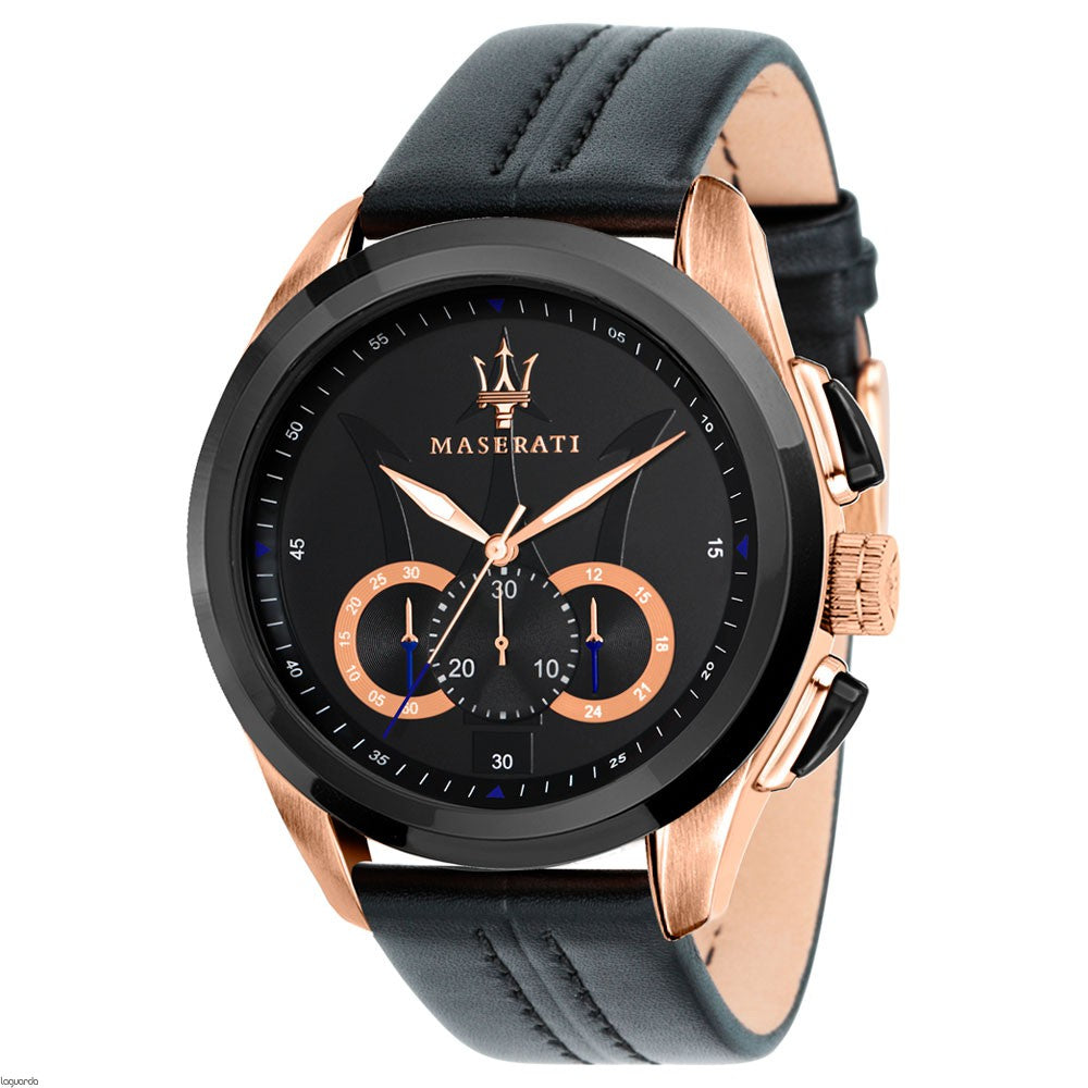 Maserati Traguardo Chronograph Black Dial Men's Watch R8871612025 Main image