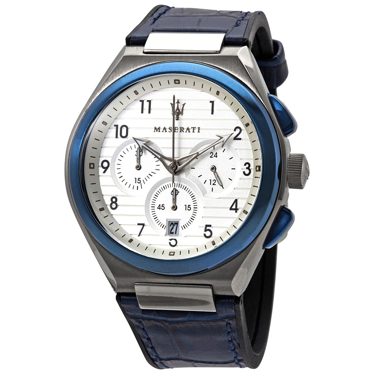 Maserati Triconic Chronograph Quartz White Dial Men's Watch R8871639001 Main image