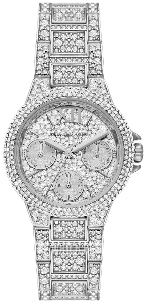 Watch Mini Camille Pavé Silver-Tone Women's Watch - MK6996 Hoofdafbeelding