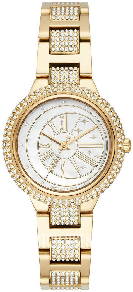 Michael Kors Taryn MOP dameshorloge met goudkleurige kast - MK6567 Hoofdafbeelding