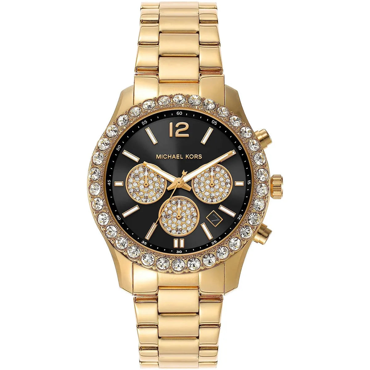 Michael Kors Berkley Chronograaf Dameshorloge in Goudkleur - MK7414 Hoofdafbeelding