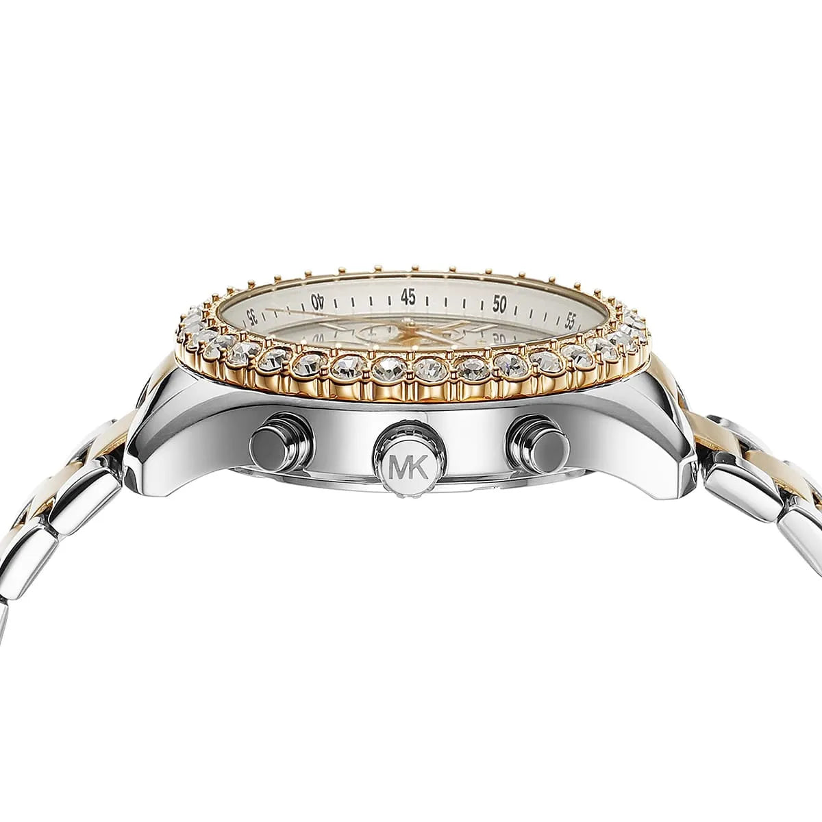 Michael Kors Berkley Chronograph Silver Dial Two Tone Steel Strap Watch For Women - MK7415 Secundaire afbeelding