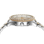Michael Kors Berkley Chronograph Silver Dial Two Tone Steel Strap Watch For Women - MK7415