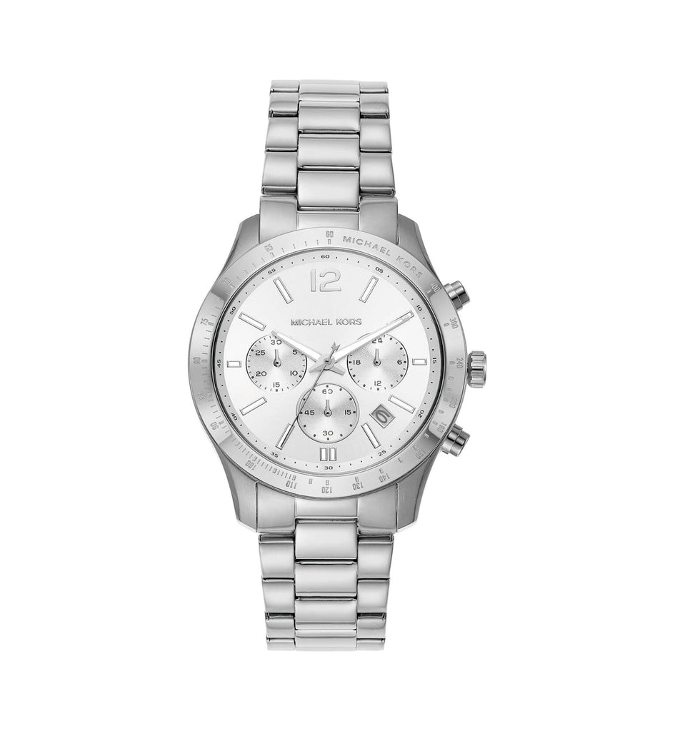 Michael Kors oversized Berkley dameshorloge in zilverkleur - MK7413 Hoofdafbeelding