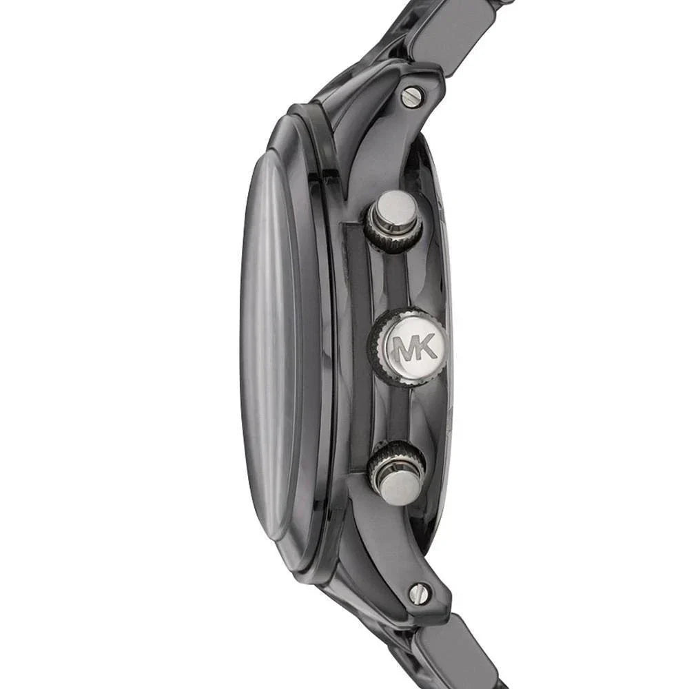 Michael Kors keramische chronograaf dameshorloge in zwart - MK5162 Secundaire afbeelding