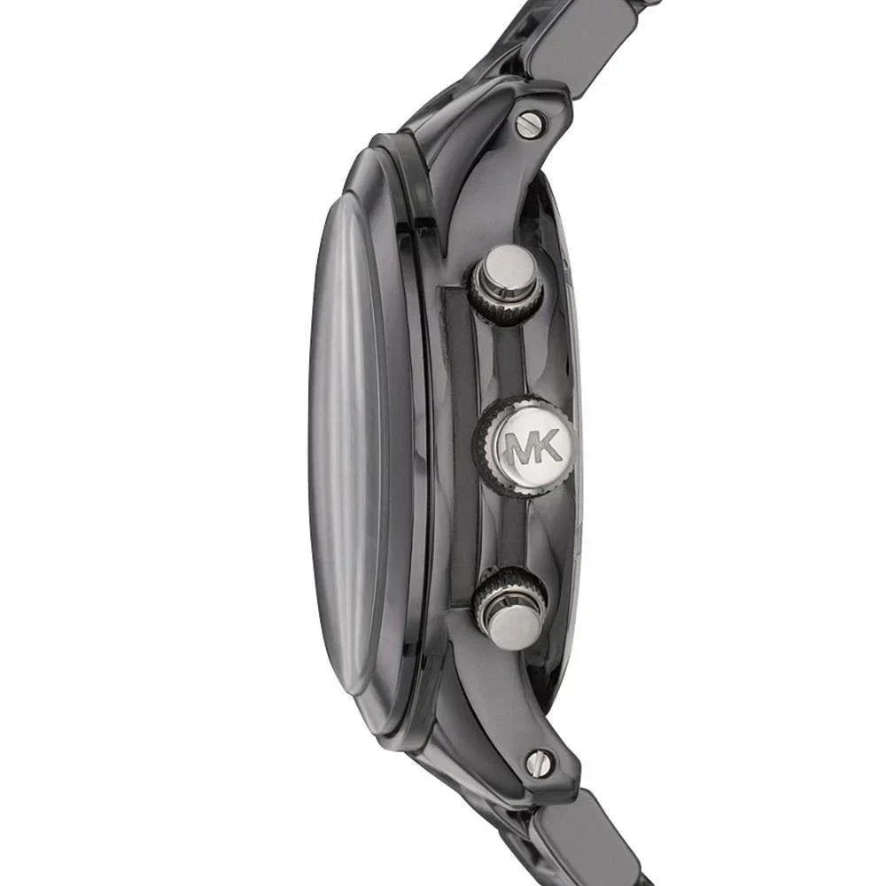 Michael Kors Ceramic Chronograph Black Women's Watch - MK5162 Secundaire afbeelding