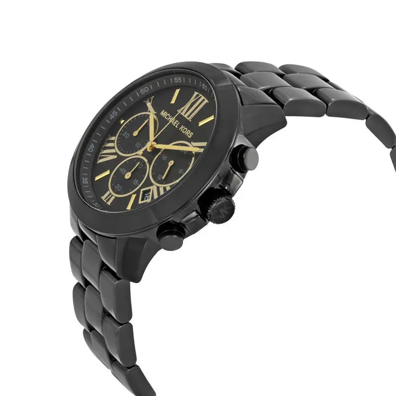 Michael Kors Brecken Chronograph Black Stainless Steel Watch - MK6302 Secundaire afbeelding