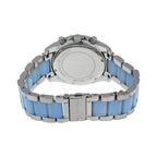 Michael Kors Blair Chronograph Silver Dial with Chambray Acetate Women's Watch - MK6137