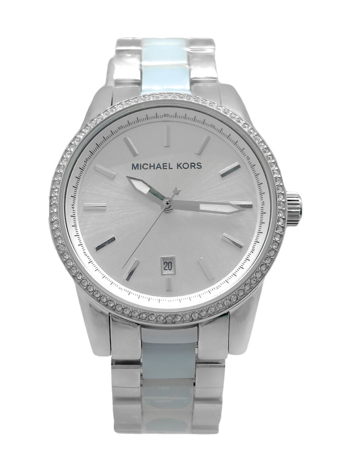 Michael Kors Parker Blue aand Silver Women's Watch - MK6348 Main image