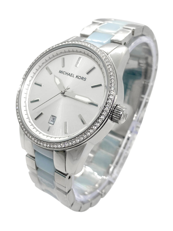 Michael Kors Parker Blue aand Silver Women's Watch - MK6348 Secondary image