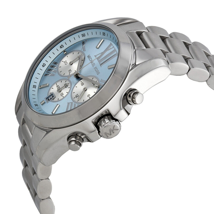 Michael Kors Bradshaw Chronograph Blue Dial Stainless Steel Ladies Watch Watch MK6099 Secundaire afbeelding