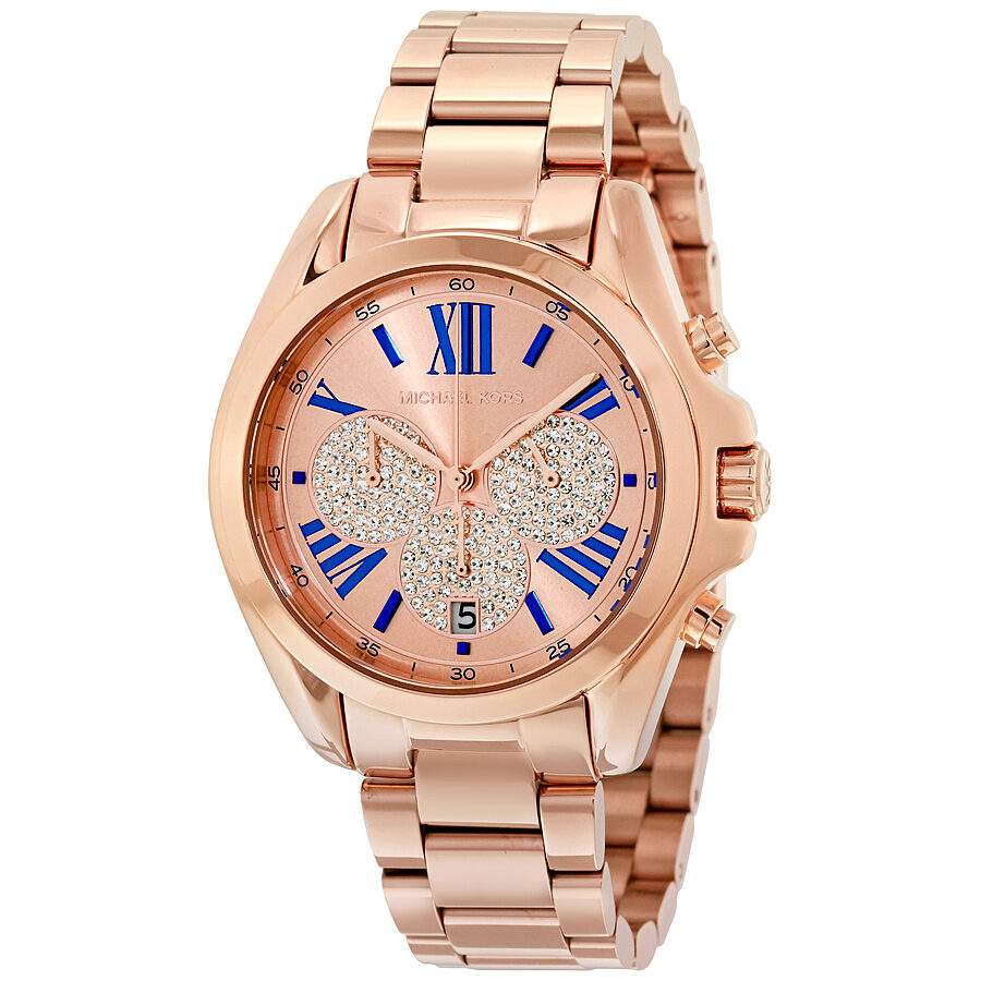 Michael Kors Bradshaw Chronograaf Dameshorloge Roségoud - MK6321 Hoofdafbeelding