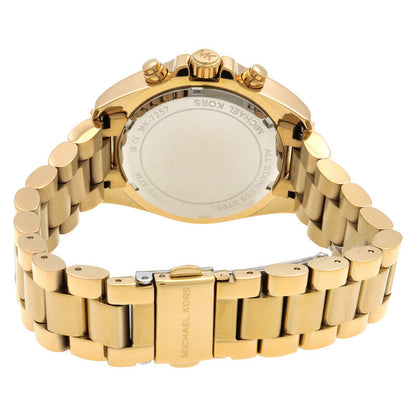 Michael Kors Bradshaw 36mm Green Dial Gold-Tone Chronograph Women's Watch MK7257