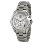 Michael Kors Bradshaw Chronograph White Dial Silver Women's Watch - MK6174