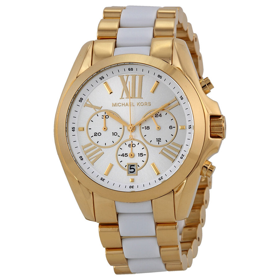 Michael Kors Bradshaw Chronograph White Dial Two-tone Women's Watch - MK5743 Hoofdafbeelding