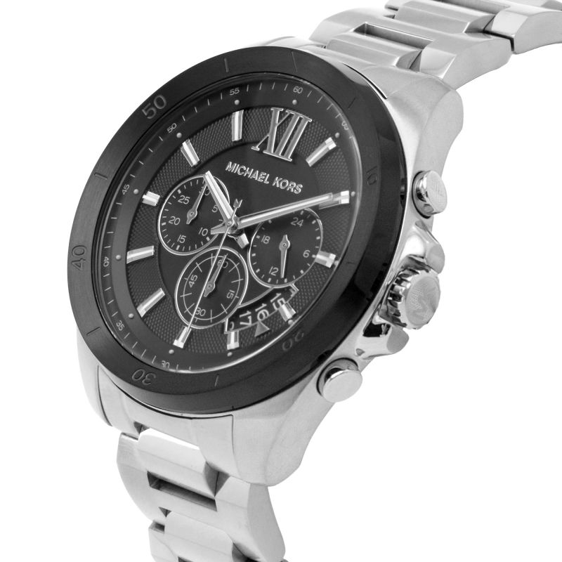 Michael Kors Brecken Chronograph Black Dial Silver Men's Watch - MK8847 Secondary image