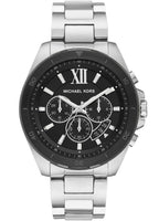 Michael Kors Brecken Chronograph Black Dial Silver Men's Watch - MK8847