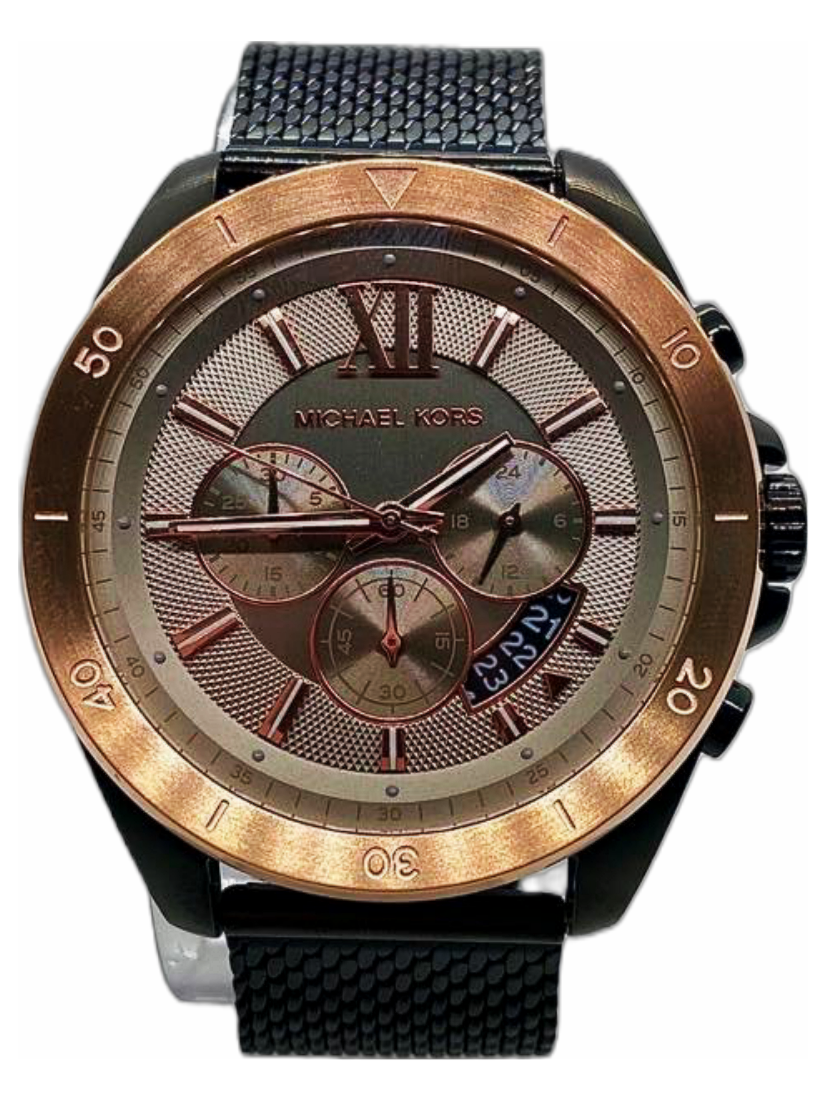 Michael Kors Brecken Chronograph Grey Dial Black Mesh Men's Watch - MK8868 Secondary image