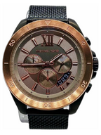 Michael Kors Brecken Chronograph Grey Dial Black Mesh Men's Watch - MK8868