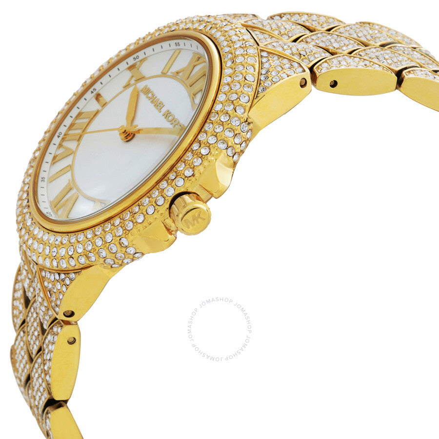 Michael Kors Camille Quartz Crystal White Dial Ladies Watch MK4800