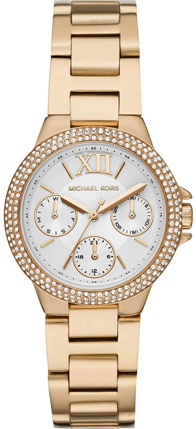 Michael Kors Camille Quartz Crystal White Dial Ladies Watch MK6844 Hoofdafbeelding