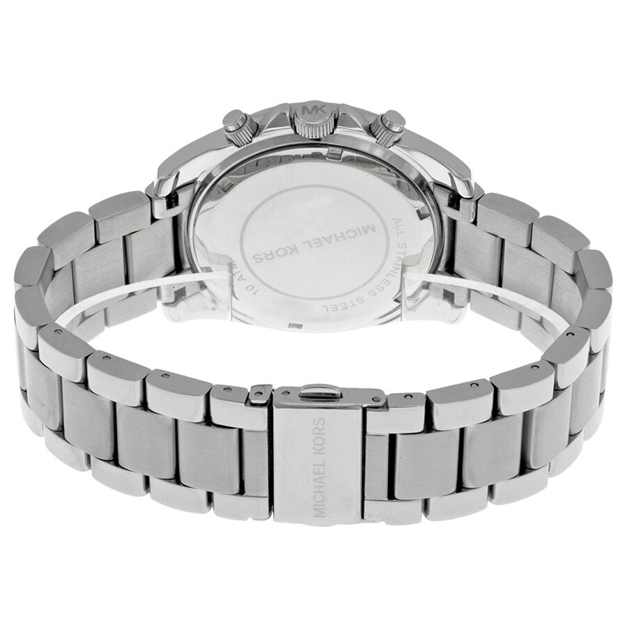 Michael Kors Chronograph White Crystal Silver-Tone Women's Watch - MK5165