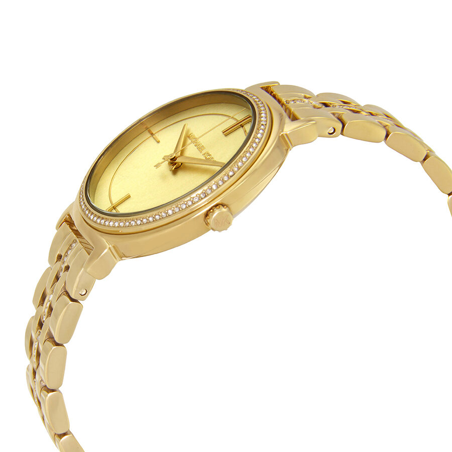 Michael Kors Cinthia Gold-Tone Crystal Women's Watch - MK3681 Secundaire afbeelding