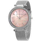 Michael Kors Darci Pink MOP Dial Silver Mesh Women's Watch - MK4518